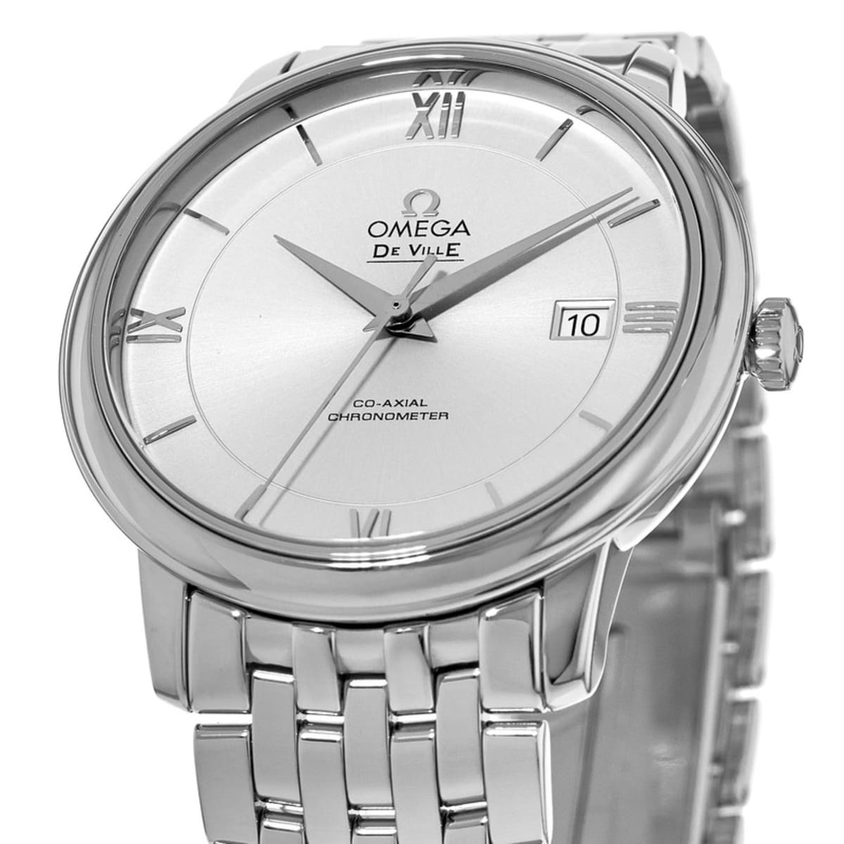 Omega De Ville Prestige Co-Axial 39.5mm Opaline-Silvery Dial Men's Watch  424.10.40.20.02.003