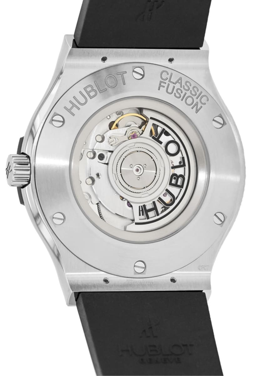 Hublot Classic Fusion Black Dial Black Rubber Men's 45mm Watch 511.NX.1171.RX