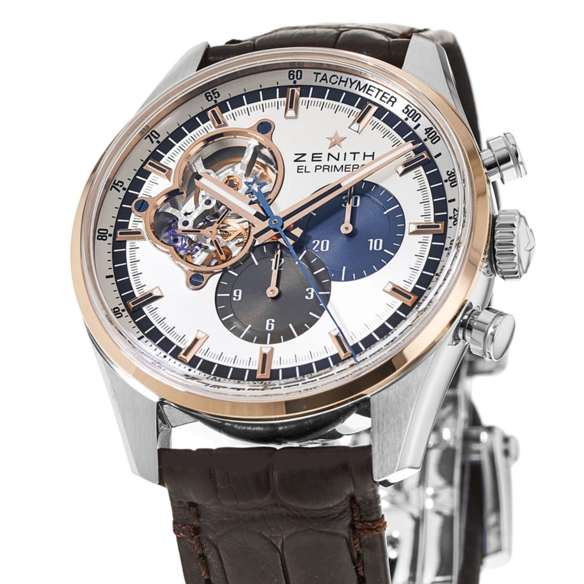 Zenith El Primero Chronomaster Open 18K Rose Gold/ SS 51.2080.4061/69.C494 Box/Papers Mint