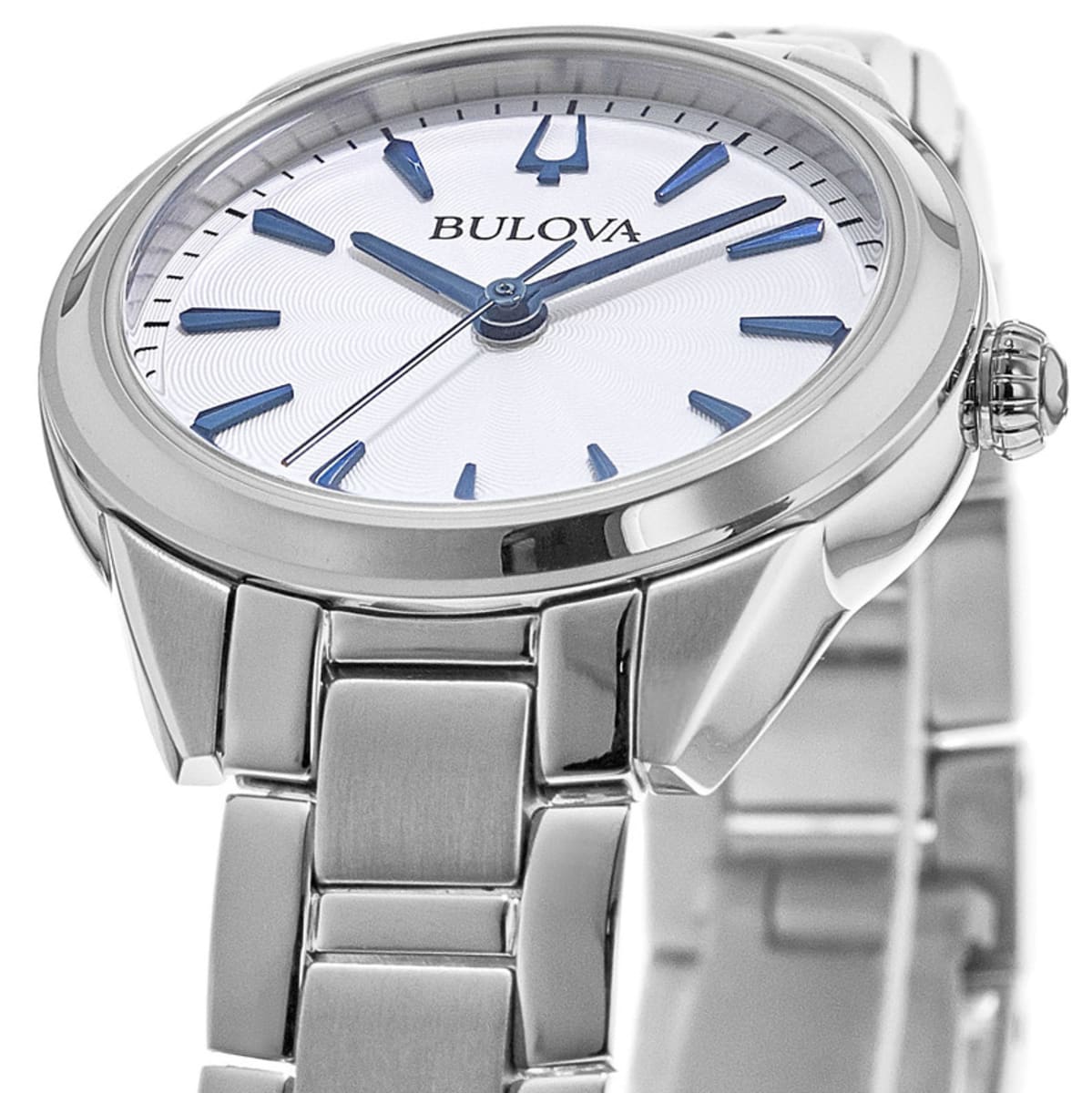 Bulova Sutton Silver Dial Stainless Steel Women's Watch 96L285