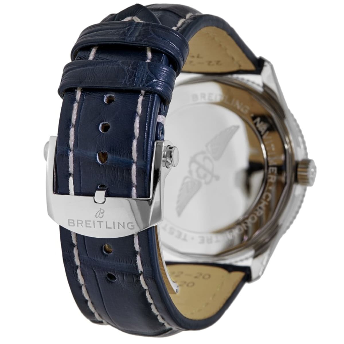 Breitling Navitimer Automatic 41 Blue Dial Blue Crocodile Leather