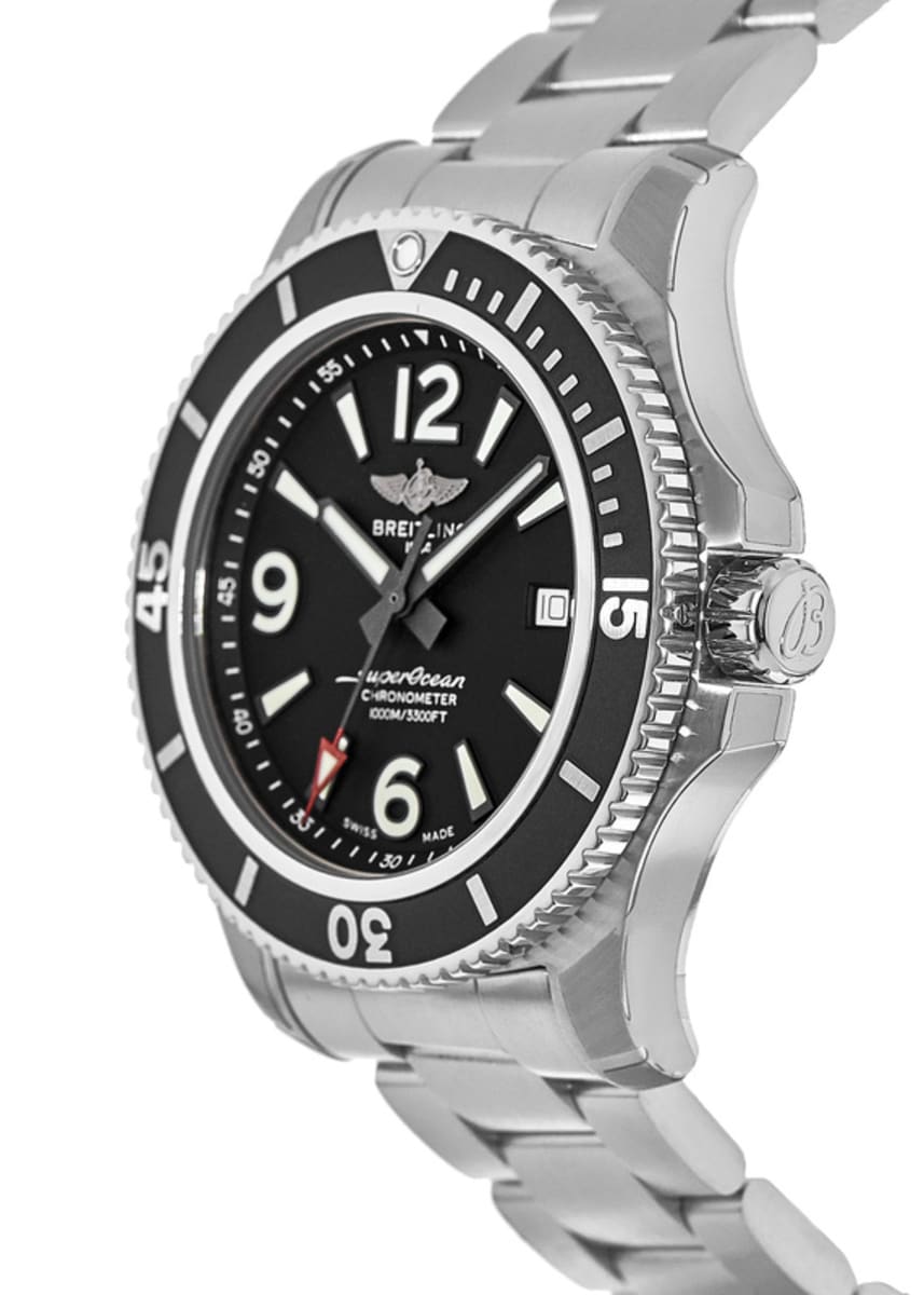 Breitling Superocean 44 Automatic Black Dial Stainless Steel Men s Watch A17367D71B1A1