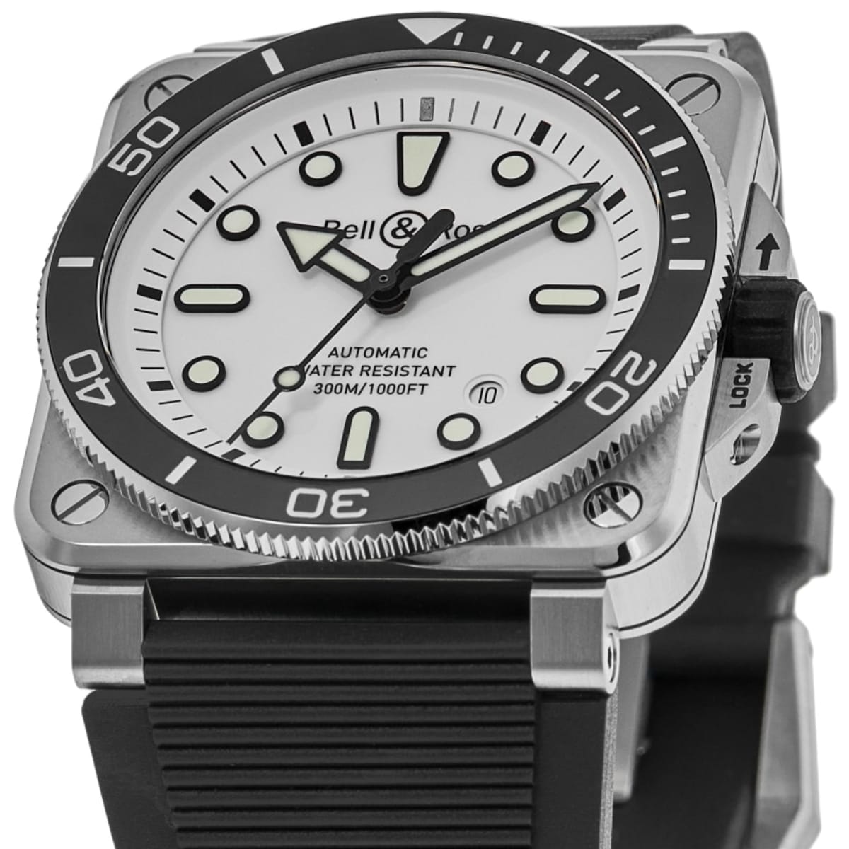 Bell & Ross BR 03 Automatic Men's Watch BR03A-D-WH-ST/SRB