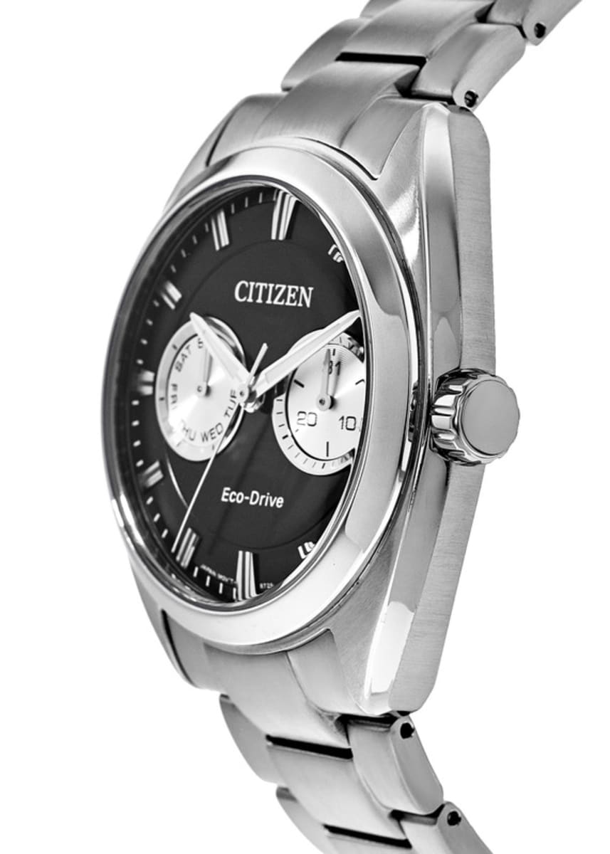 Citizen Paradex Eco -Drive Black Dial Steel Men's Watch BU4010-56E