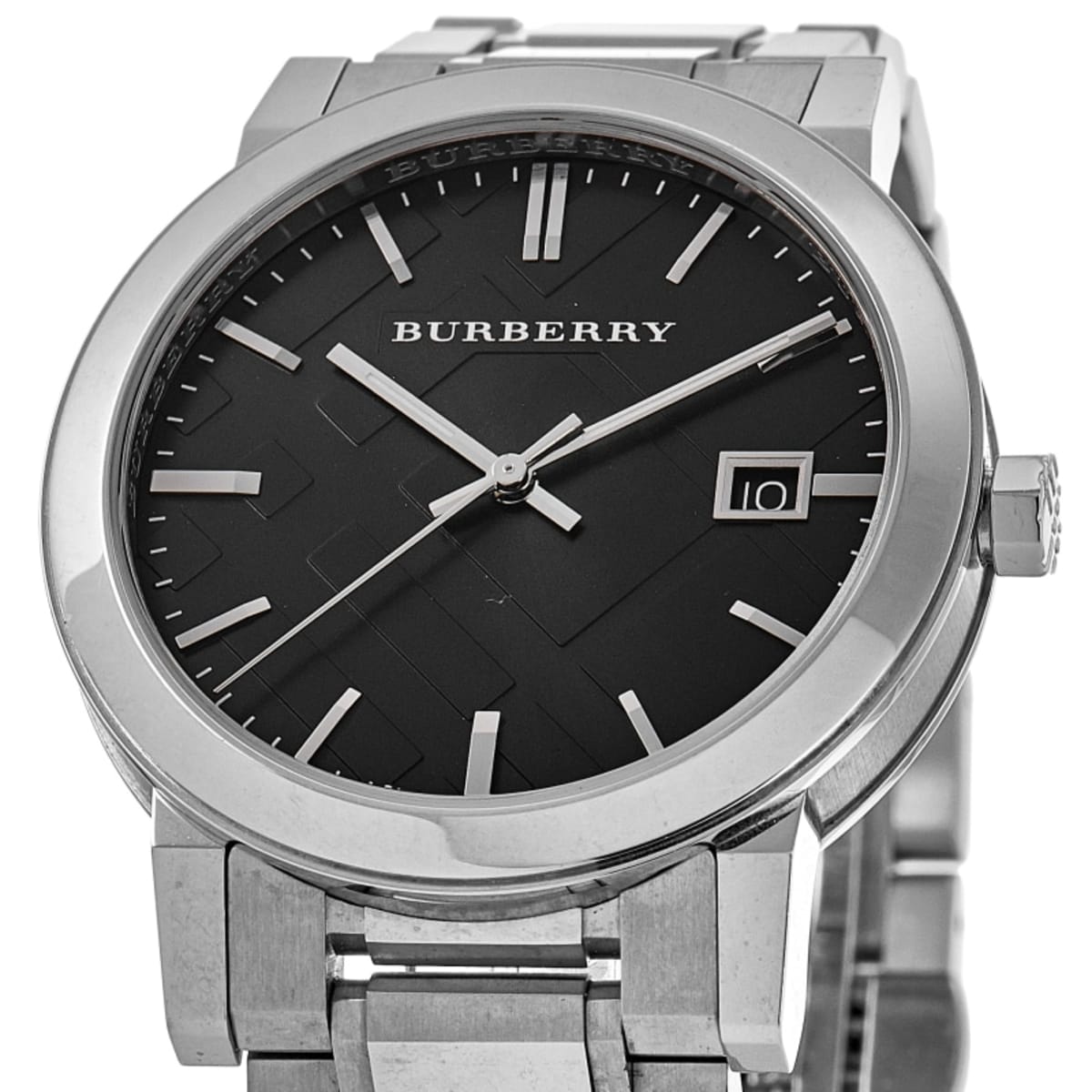 Burberry Large Check Black Dial 38mm Men's Watch BU9001-PO