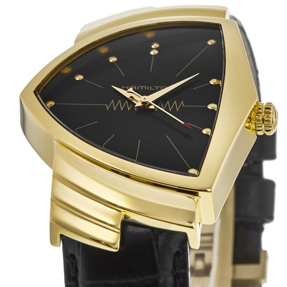 Hamilton Ventura Quartz Black Dial Leather Strap Men's Watch Hamilton Ventura Quartz Black Dial Leather Strap Men's Watch