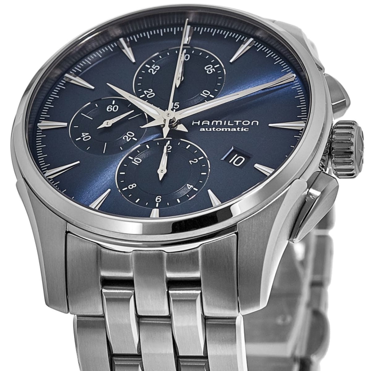 Hamilton Jazzmaster Auto Chrono Blue Dial Stainless Steel Hamilton Jazzmaster Auto Chrono Blue Dial Stainless Steel