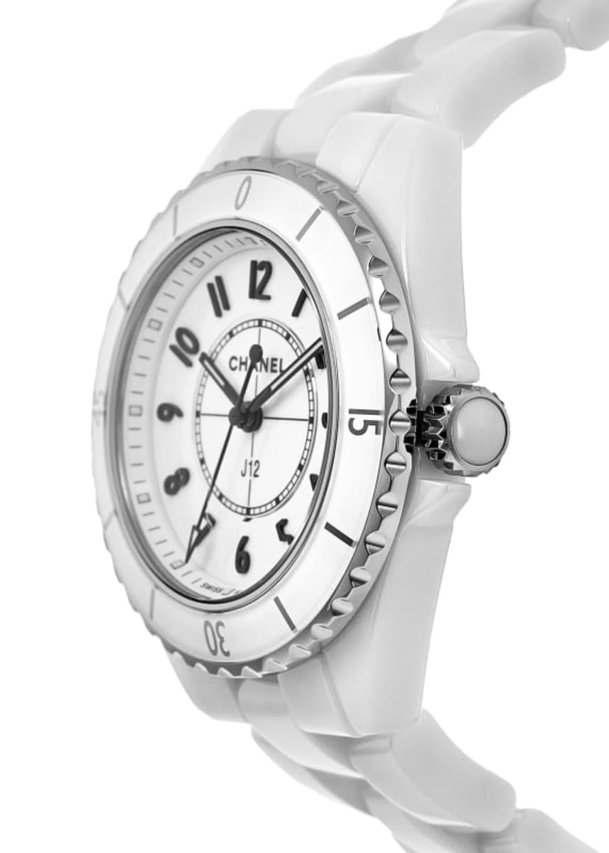 シャネル CHANEL H5698 J12 白セラミック クォーツ レディース 良品 保証書付き_931982 CHANEL（シャネル） CHANEL H5698 J12 白セラミック クォーツ