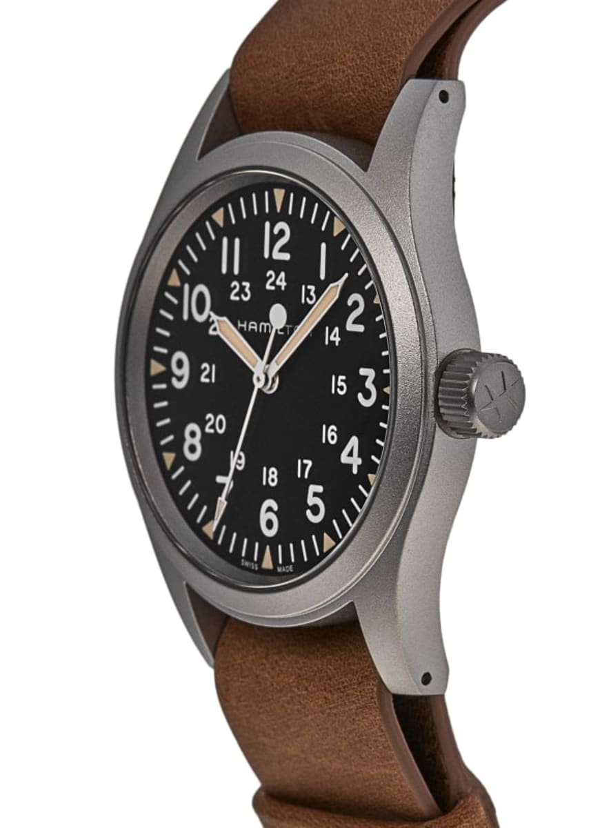 Hamilton Khaki Field Hand Wound Black Dial Men's Watch H69439531