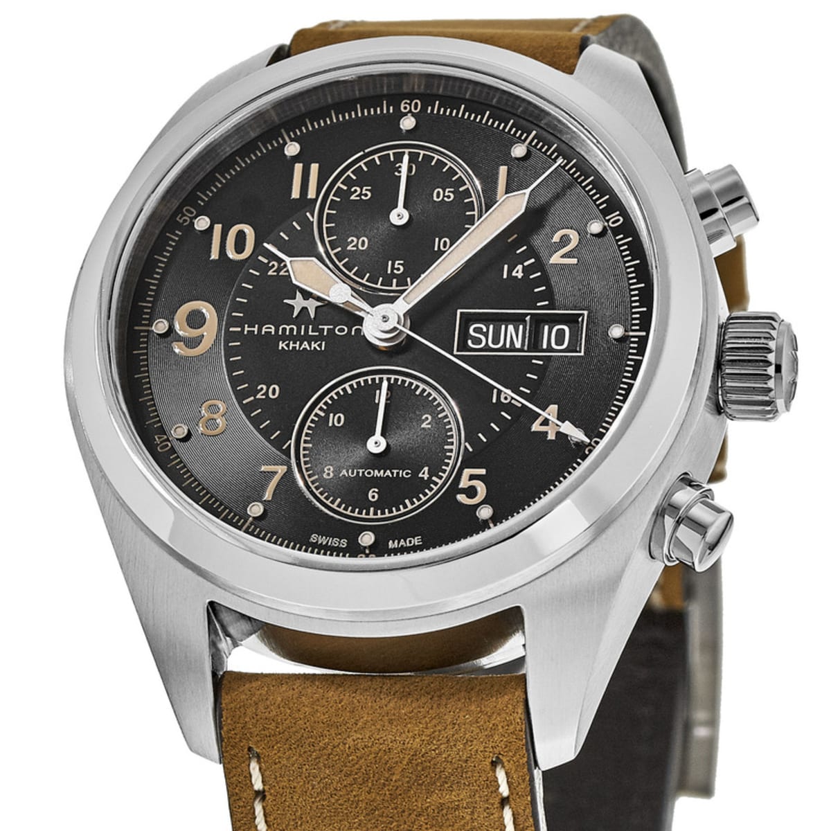 Hamilton Khaki Field Autochrono Men's Watch H71616535 | WatchMaxx