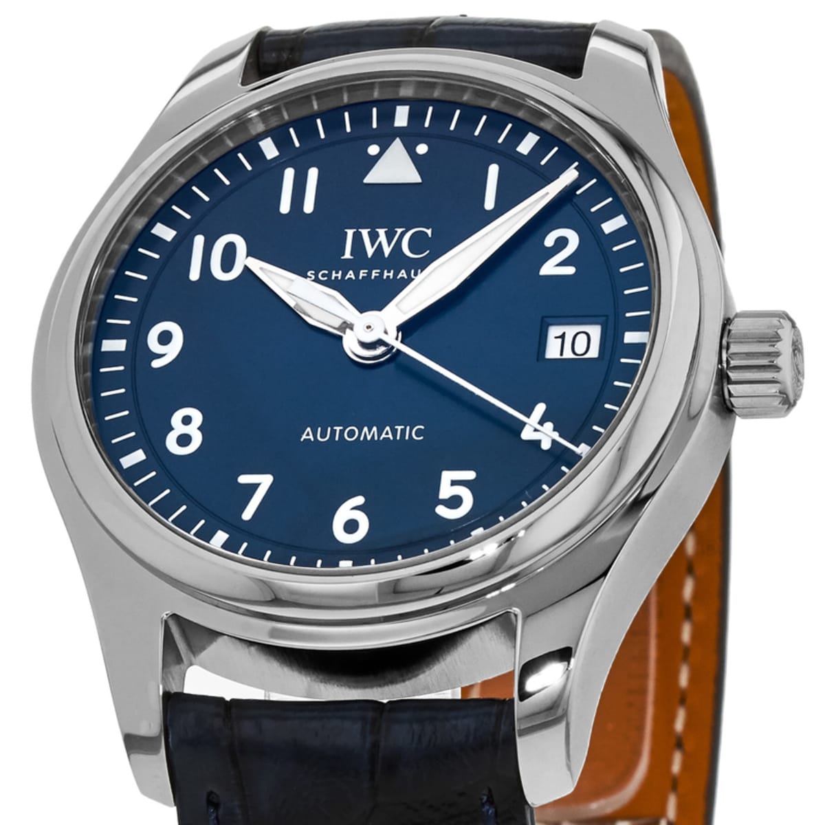 IWC Pilot's Automatic Blue Dial Leather Strap Unisex Watch IW324008