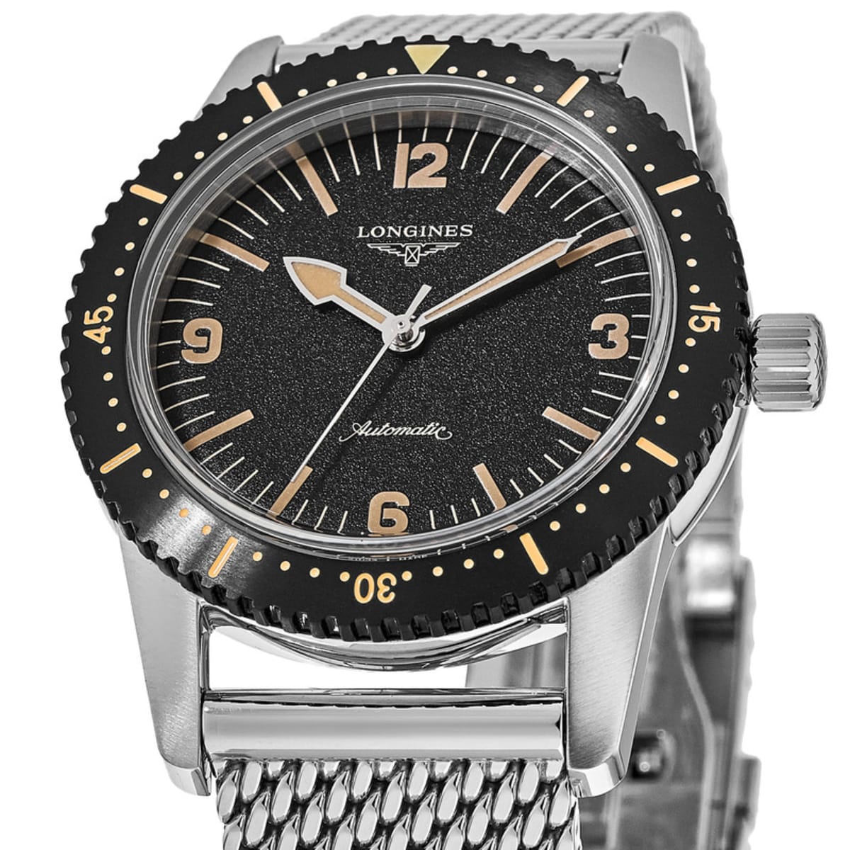 Longines Heritage Skin Diver Automatic Black Dial Steel Men's Watch L2