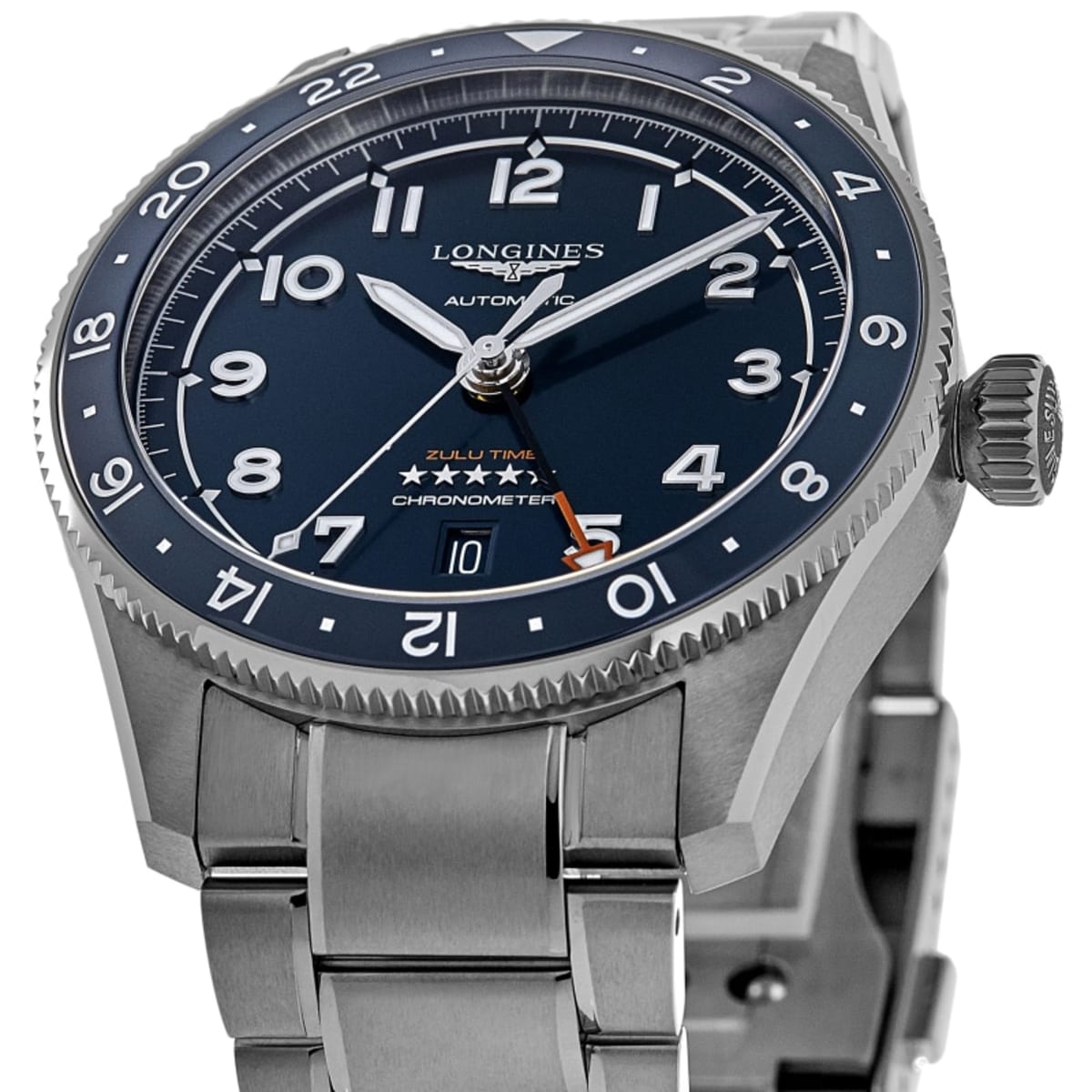 Longines Spirit Zulu Time Men's Watch L3.812.4.93.6 | WatchMaxx