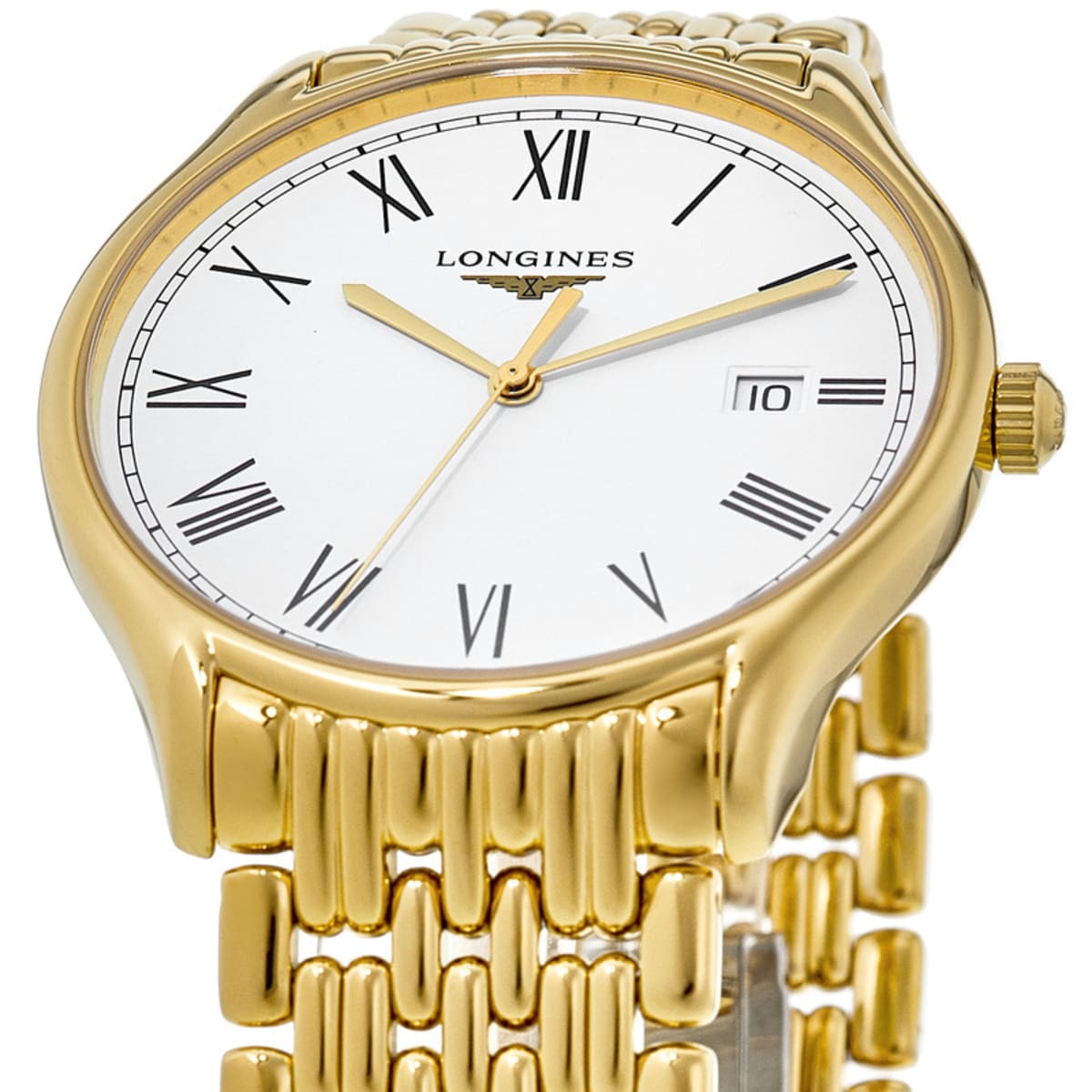 Longines La Grande Classique Quartz White Dial Gold-tone Steel Men's ...