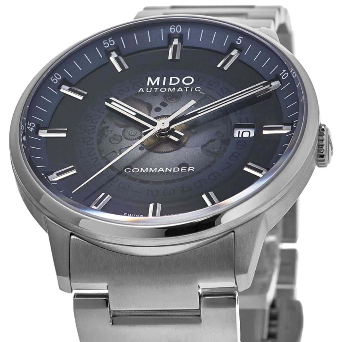Mido Commander Gradient Blue Dial Steel Men's Watch M021.407.11.411.01