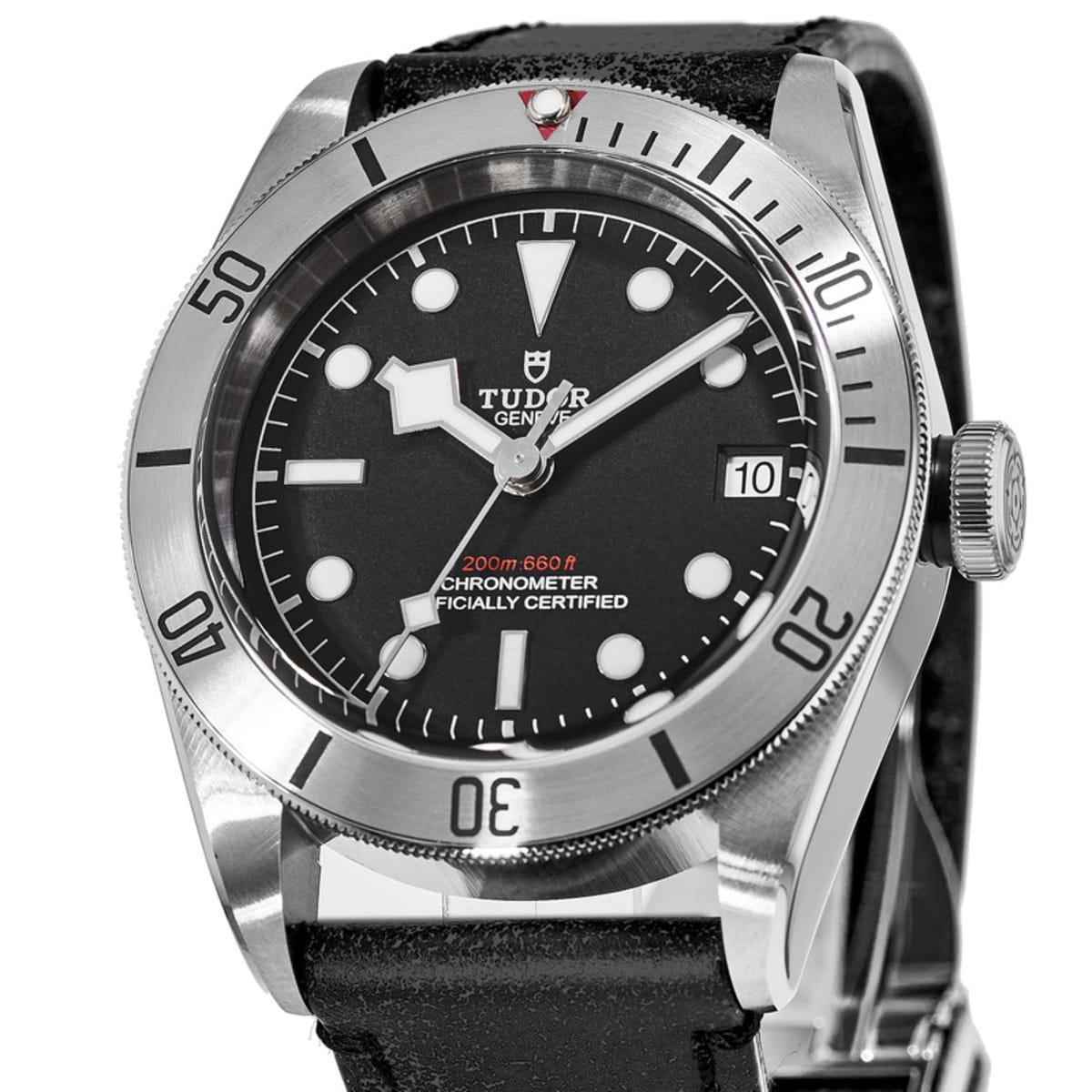 Tudor Black Bay 41 Steel Automatic Leather Strap Men's Watch