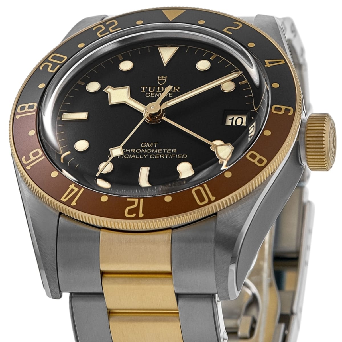 Tudor Black Bay GMT S&G Black Dial Steel and Yellow Gold Men 