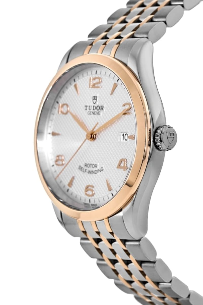 Tudor 1926 Silver Dial Rose Gold and Stainless Steel Men
