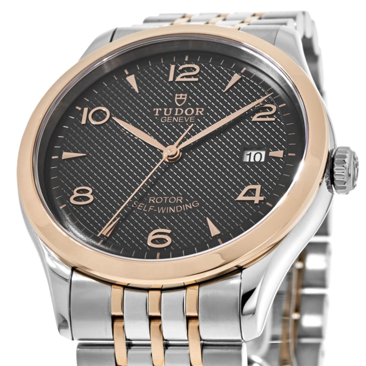 Tudor 1926 Black Dial Rose Gold and Stainless Steel Men 