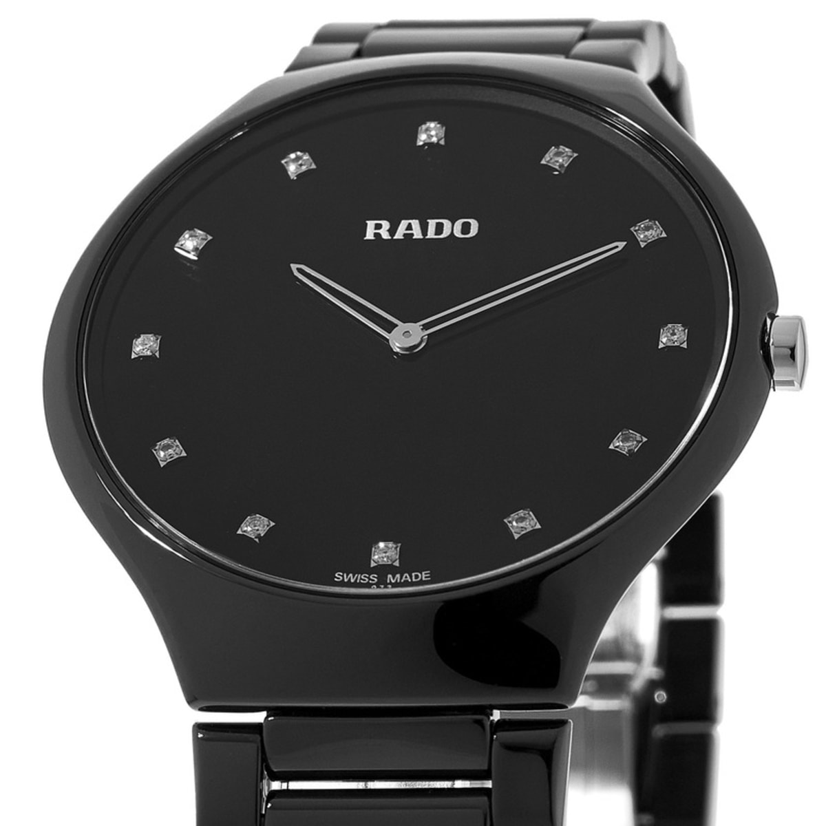 Rado True Thinline L Quartz Jubile Black Diamond Dial Ceramic Women s rado-true-thinline-l-quartz-jubile-black-diamond-dial-ceramic-women-s
