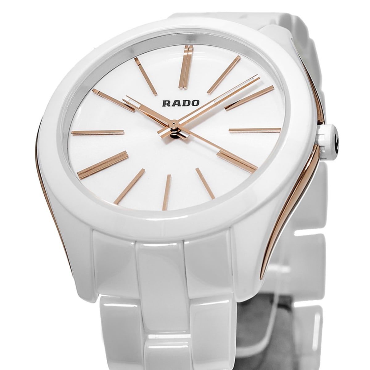 Rado Hyperchrome White Dial Ceramic Women's Watch R32323012