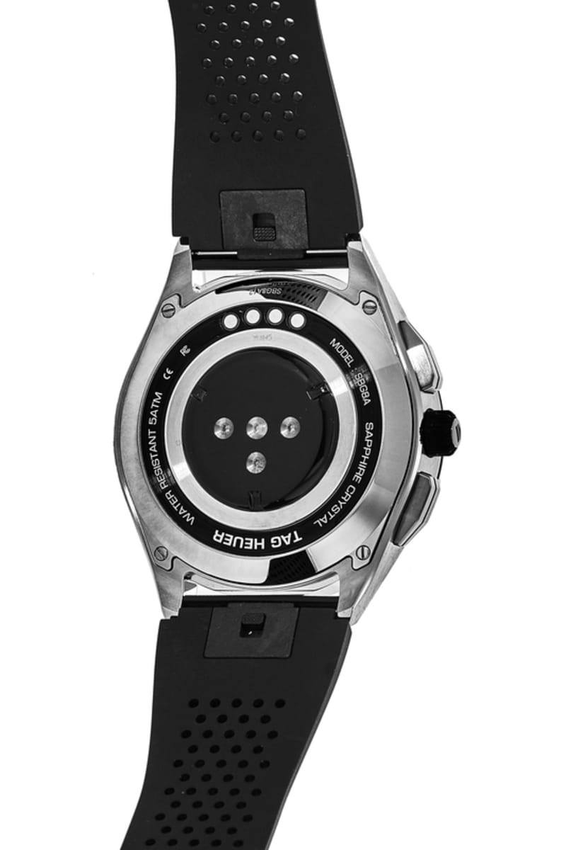 Tag Heuer Connected Modular 45 Digital Dial Black Rubber Strap Men's Watch SBG8A10.BT6219