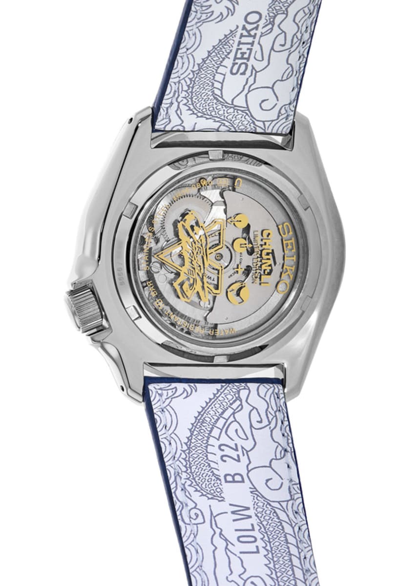 Seiko 5 Automatic Chun-Li Street Fighter V Limited Edition Blue