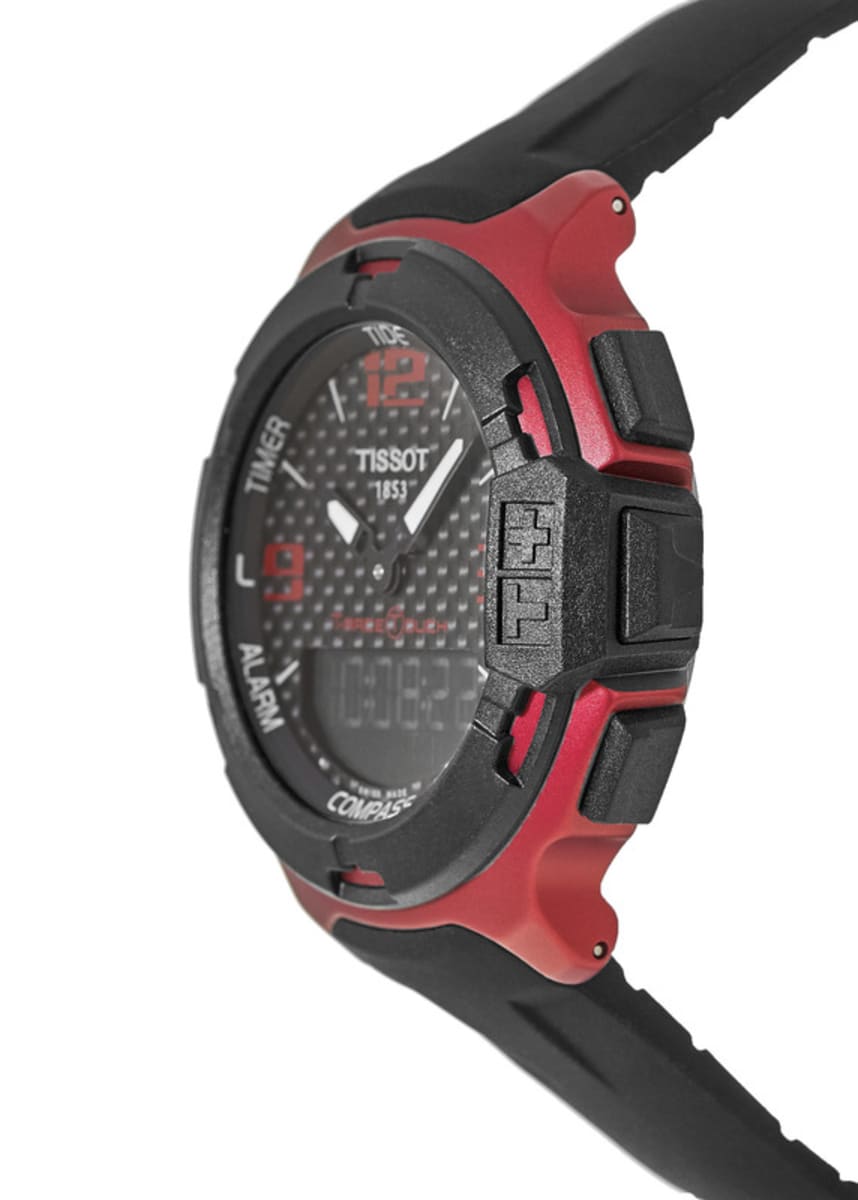 Tissot T Race Touch Red Aluminum Rubber Strap Men S Watch T081 420 97 207 00