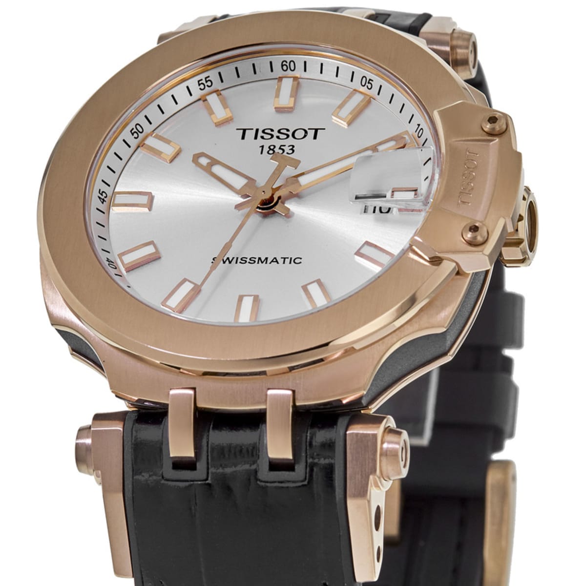 Tissot T Sport T Race Rose Gold Pvd Silver Dial Men S Watch T115 407 37 031 00