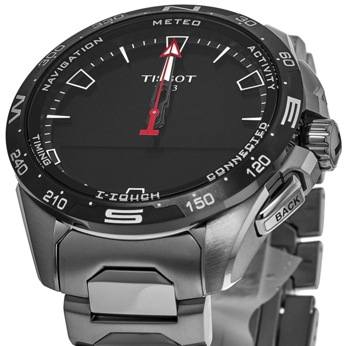 Tissot T-Touch Connect Solar Black Dial Titanium Rechargeable Men's Watch  T121.420.44.051.00