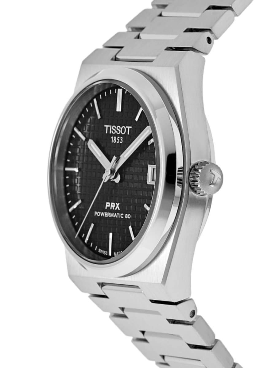 Tissot PRX Powermatic 80 35mm Black Dial Steel Unisex Watch Tissot PRX Powermatic 80 35mm Black Dial Steel Unisex Watch
