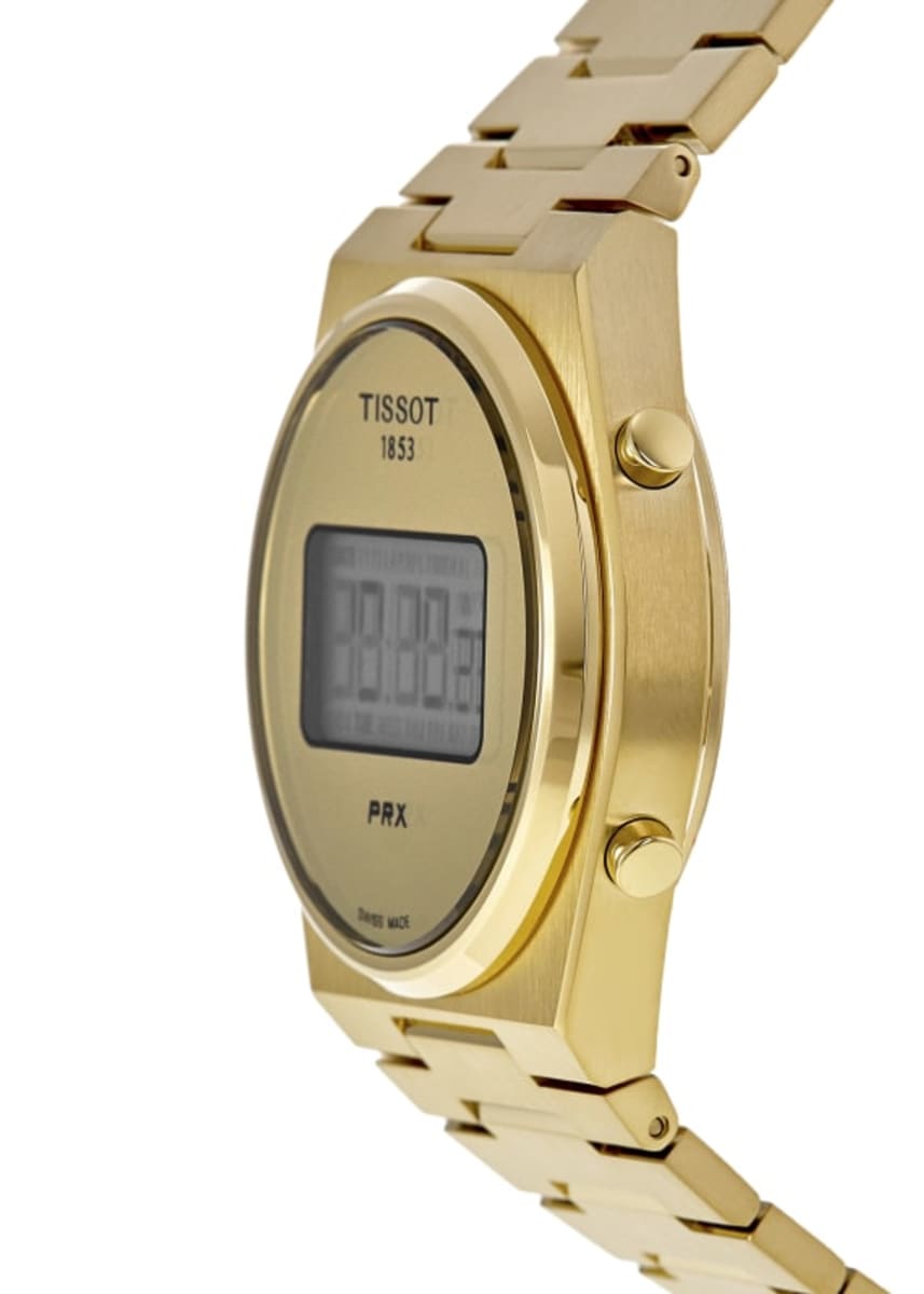 Tissot PRX Digital 35mm Yellow Gold PVD Steel Unisex Watch Tissot PRX Digital 35mm Yellow Gold PVD Steel Unisex Watch