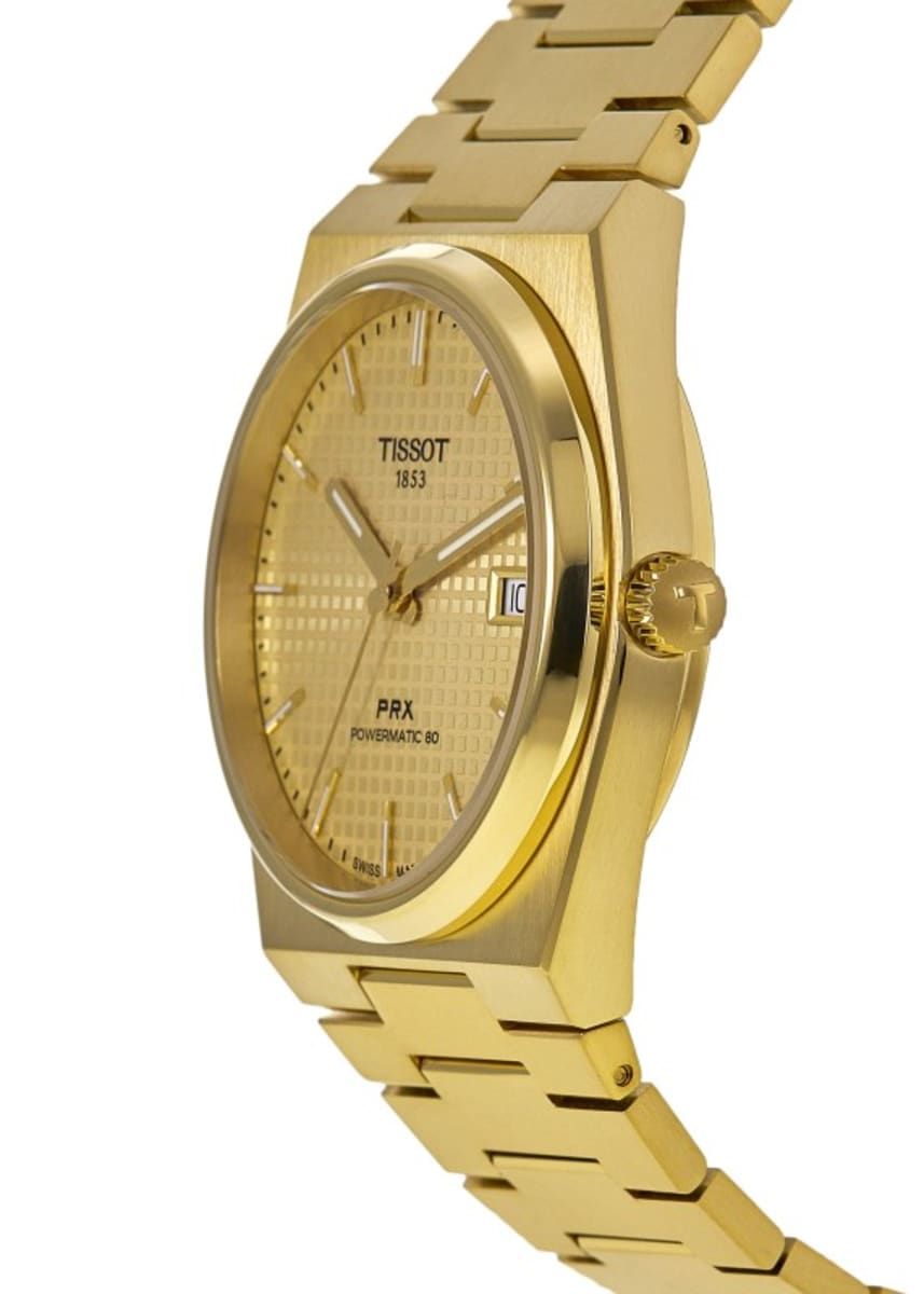 Tissot PRX Powermatic 80 Automatic Champagne Dial Yellow Tissot PRX Powermatic 80 Automatic Champagne Dial Yellow