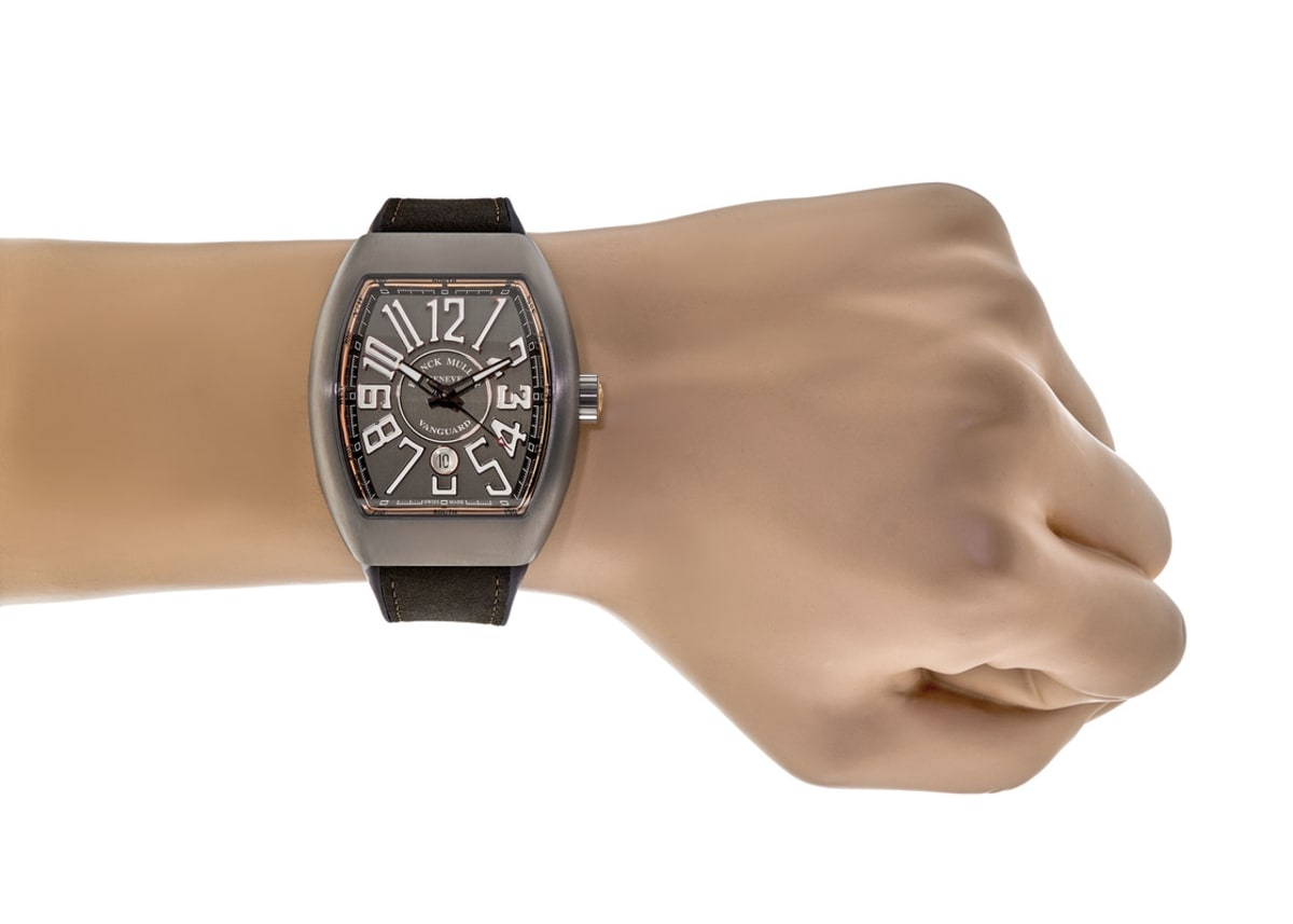 Franck Muller Vanguard Titanium & Rose Gold Grey Dial Men's Watch V 45 SC  DT BR (5N)