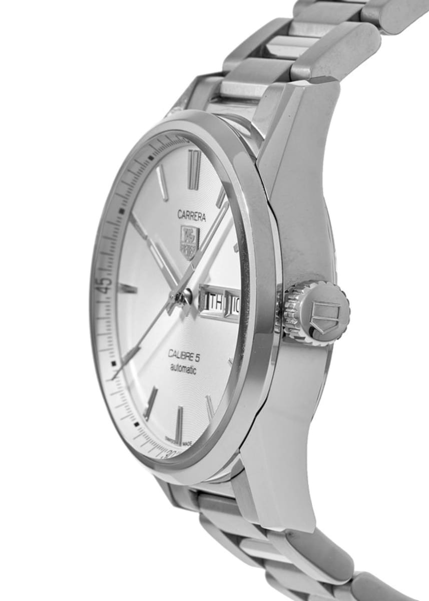 tag heuer carrera calibre 5 white dial on wrist tag heuer carrera calibre 5 white dial on wrist