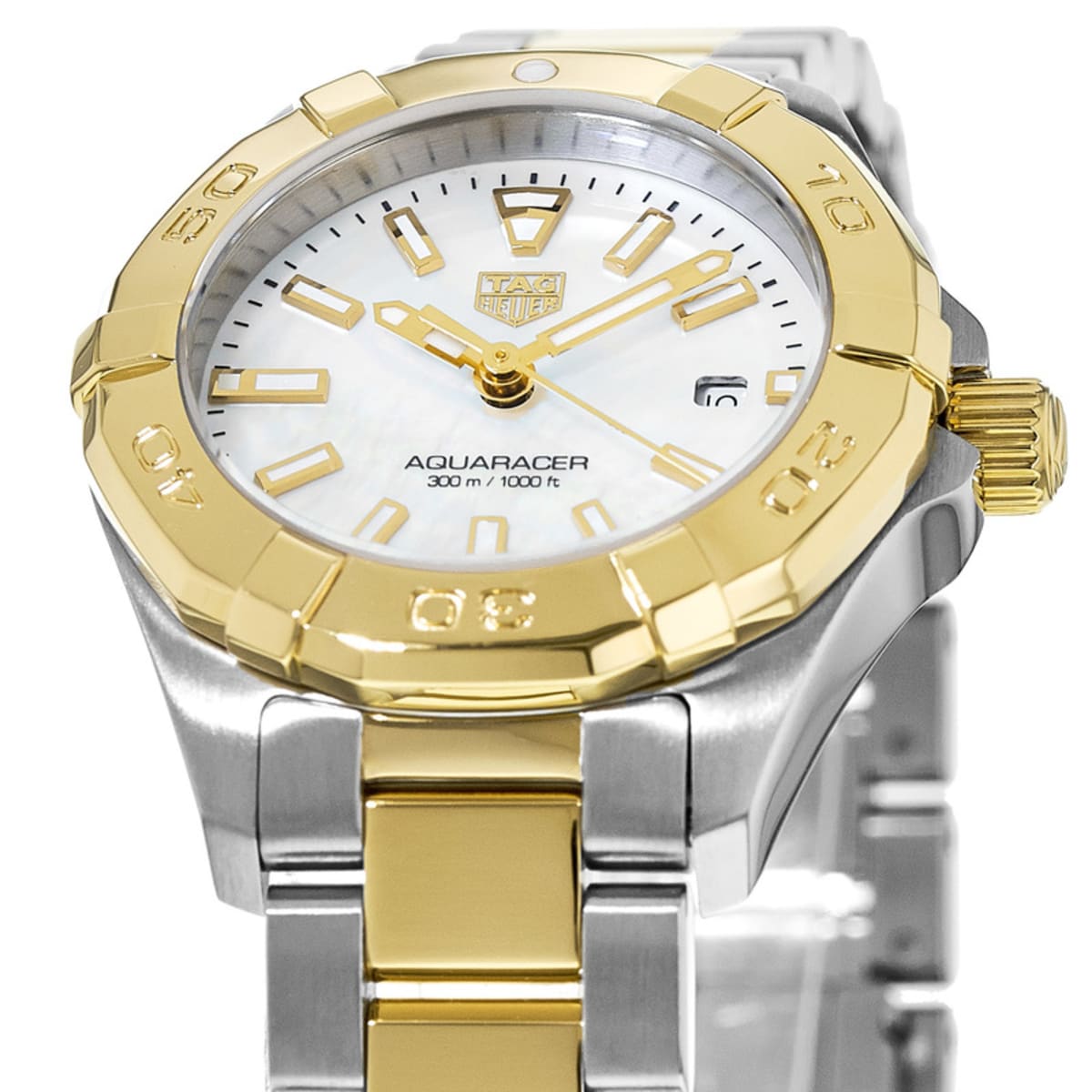 Tag Heuer Aquaracer Lady 300M 27MM Yellow Gold & Steel Women's Watch WBD1420.BB0321 Tag Heuer Aquaracer Lady 300M 27MM Yellow Gold & Steel Women's Watch WBD1420.BB0321