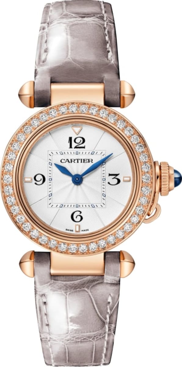 Cartier pasha shop watch with diamonds
