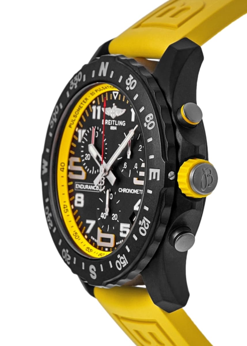 Breitling yellow rubber best sale strap