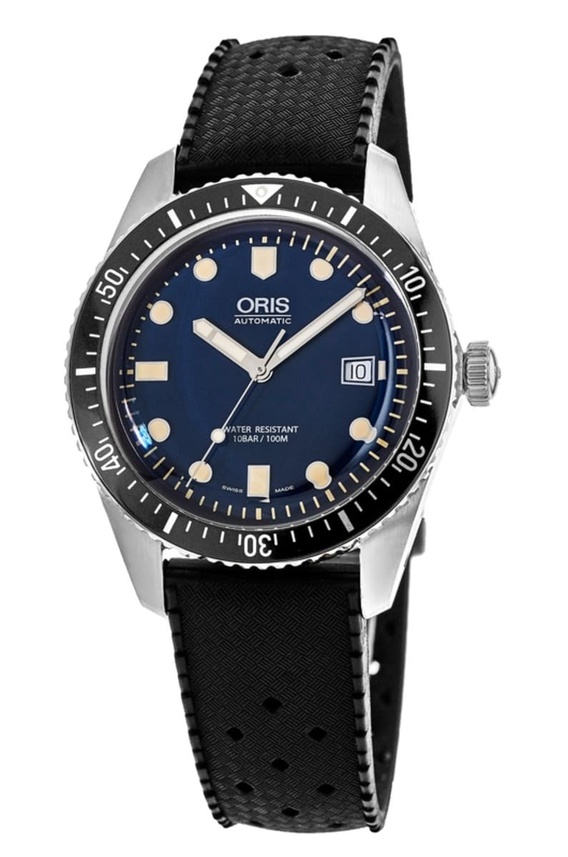 Oris Divers Sixty-Five Blue Dial Black Rubber Men's Watch 01 733 7720 ...