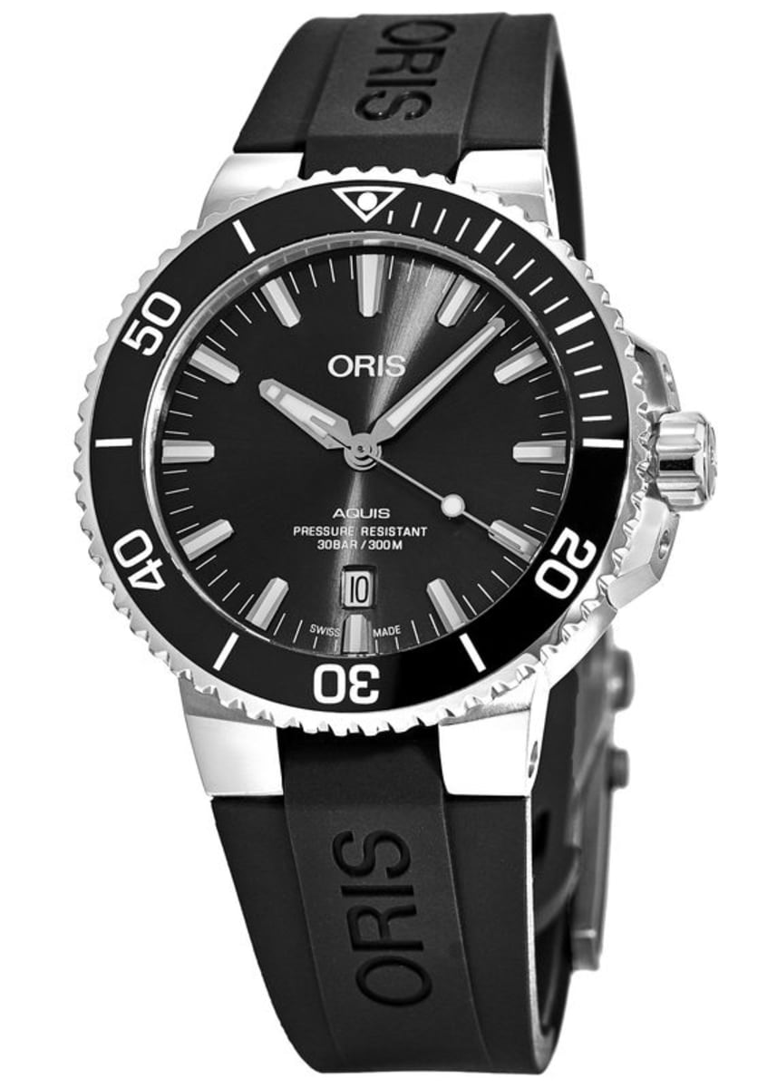 Oris Aquis Date Automatic Black Dial Rubber Strap Men's Watch 01 733 7730 412407 4 24 64EB Oris Aquis Date Automatic Black Dial Rubber Strap Men's Watch 01 733 7730 412407 4 24 64EB