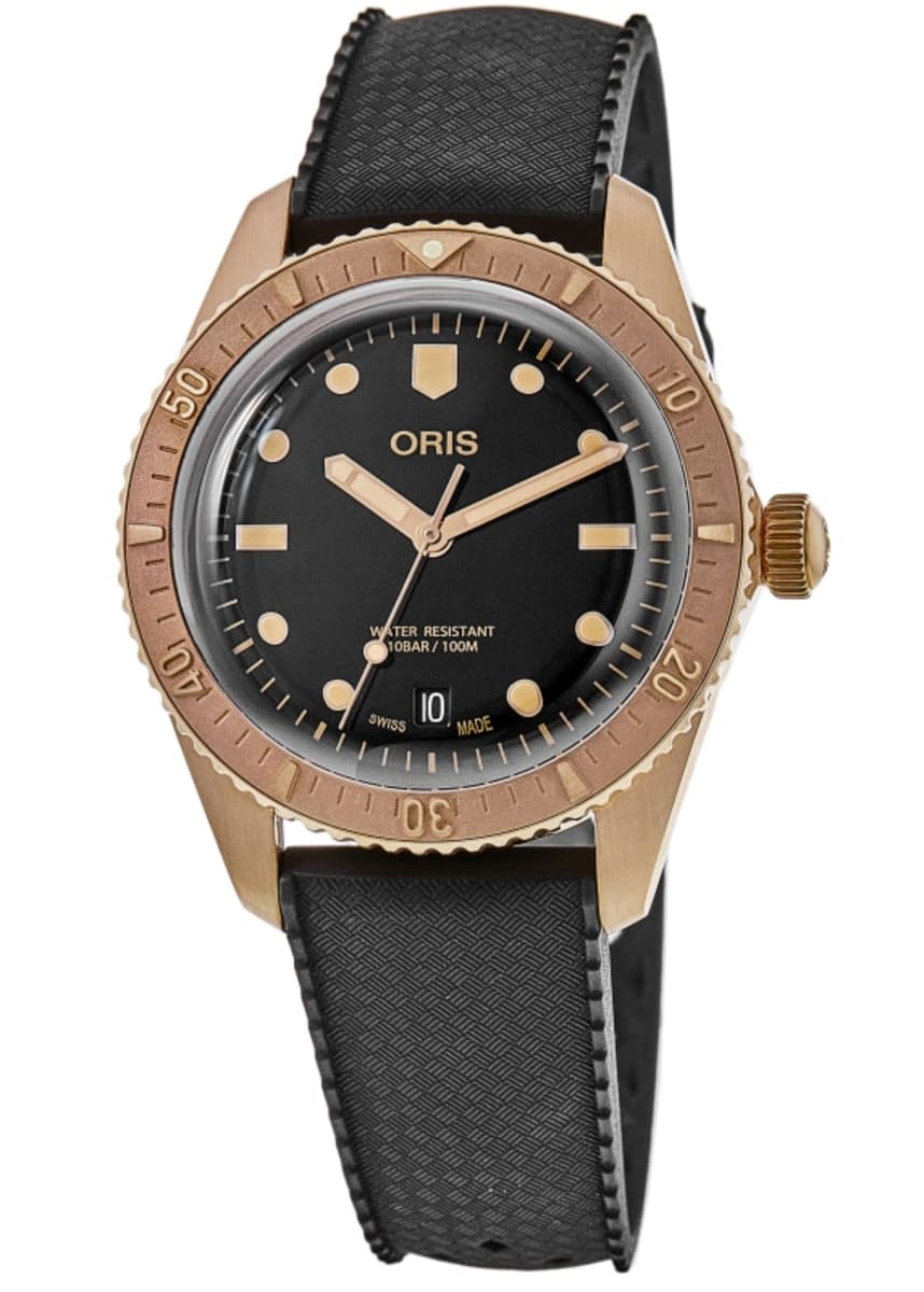 Oris Divers Sixty-Five Date Automatic Black Dial Bronze Rubber