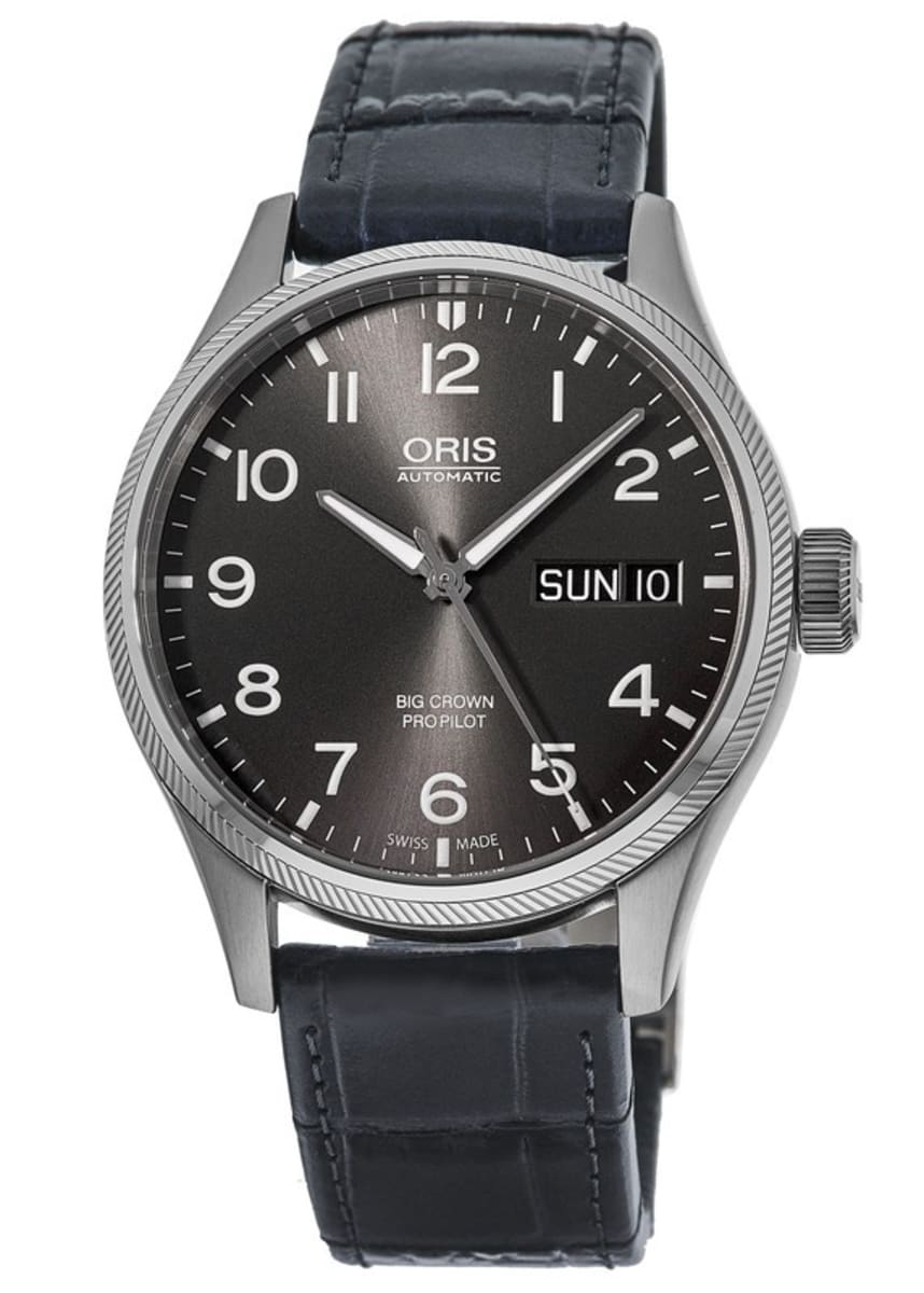 Oris Big Crown Propilot Day Date Grey Dial Leather Strap Men S Watch 01 752 7698 4063 07 5 22 06fc Watchmaxx Com