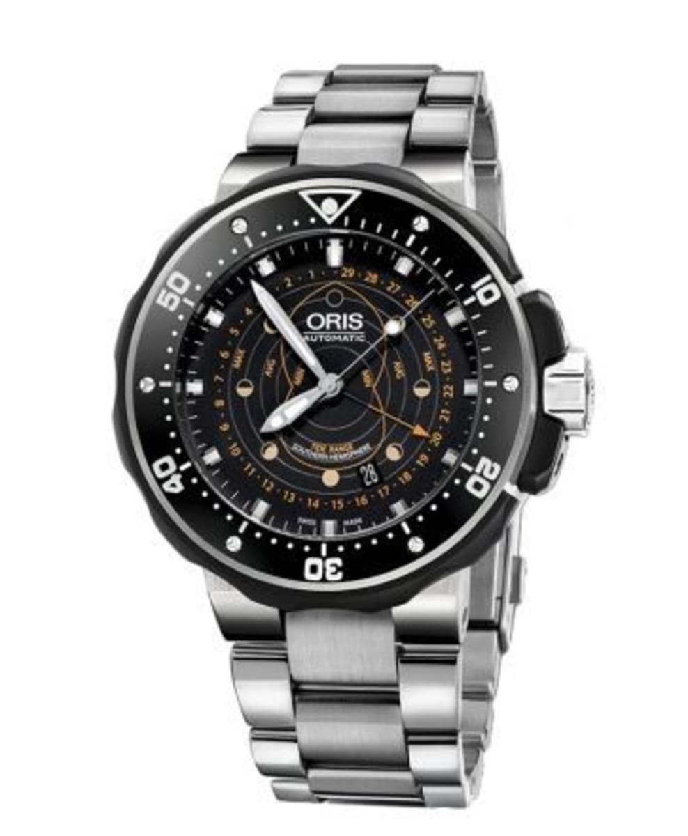 Oris ProDiver Pointer Moon Men's Watch 01 761 7682 7134-Set