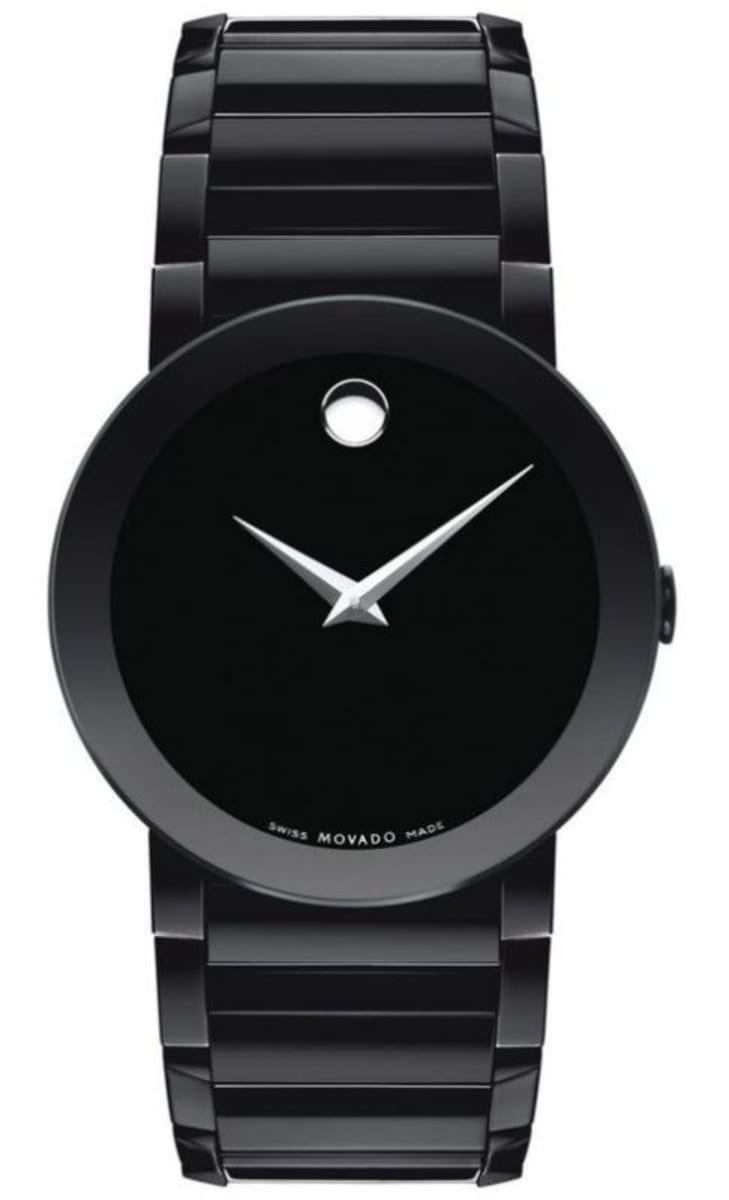 Movado Sapphire Black Dial Men's Watch 0606307 | WatchMaxx.com