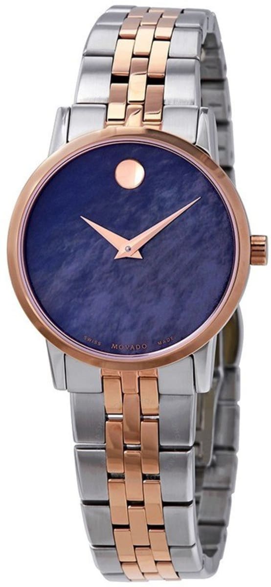 movado museum classic two tone