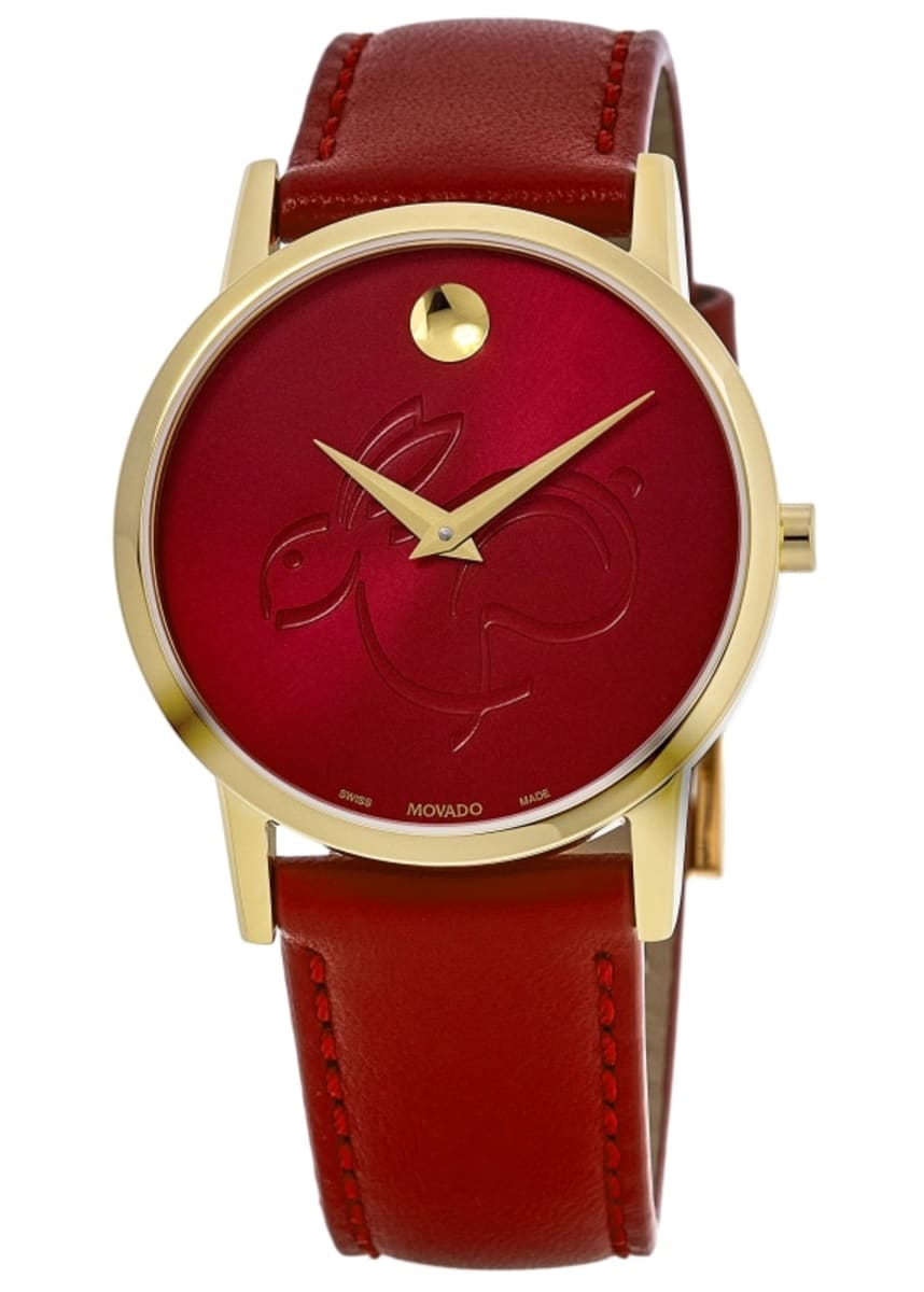 Movado red face watch 2025 Movado red face watch 2025