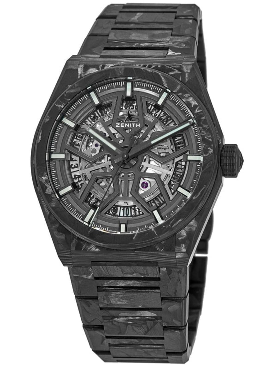 Zenith Defy Classic Automatic Skeleton Dial Carbon Fiber Men's Watch  10.9001.670/80.M9000