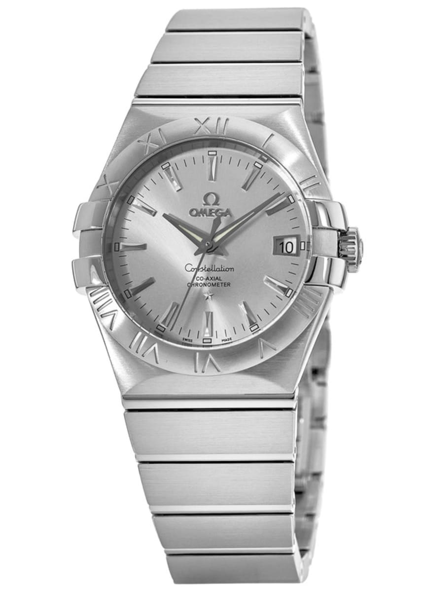 omega constellation silver