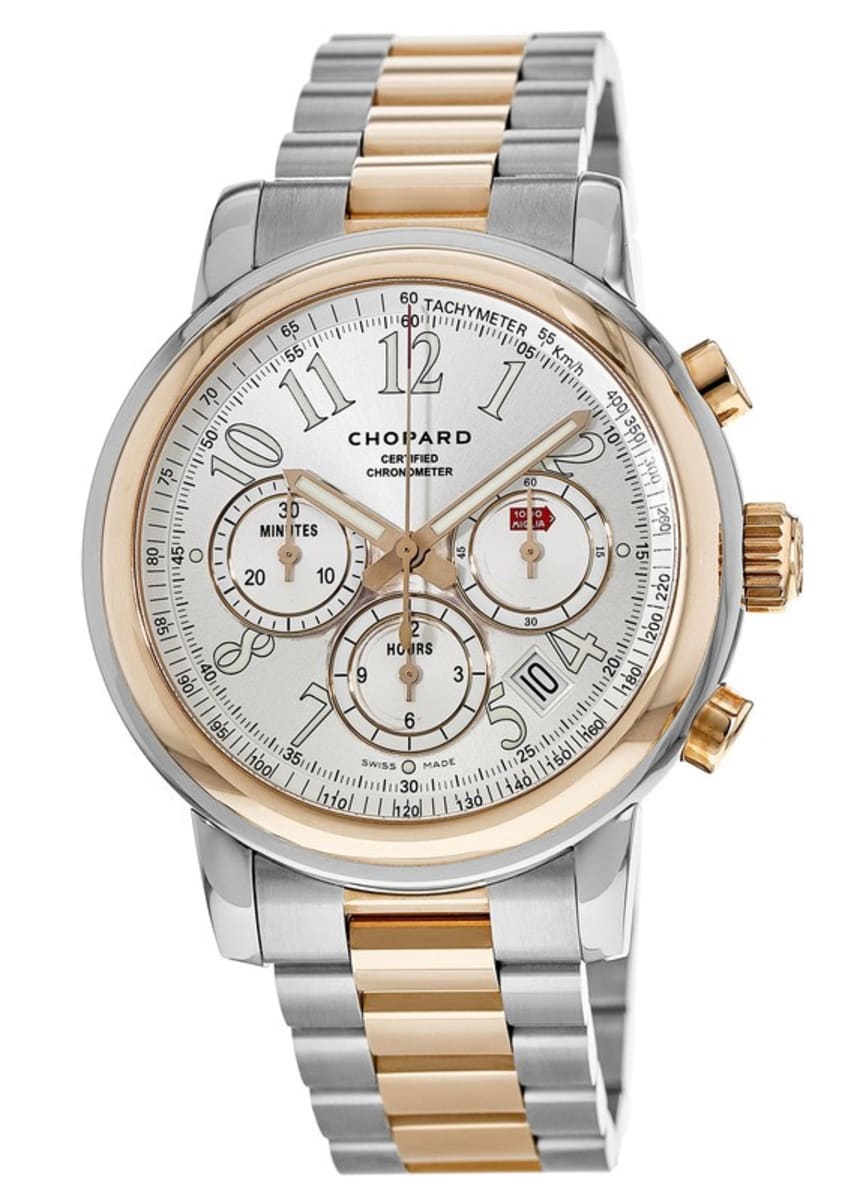 Chopard L.U.C. Chrono One Silver Dial 18 Carat White Gold Men's