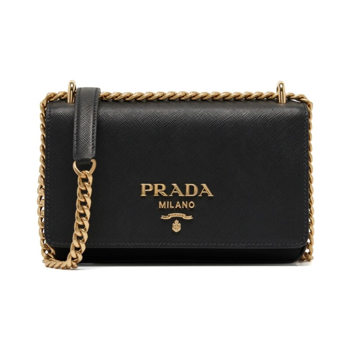 Prada Saffiano Pattina Crossbody Bag - Neutrals Crossbody Bags